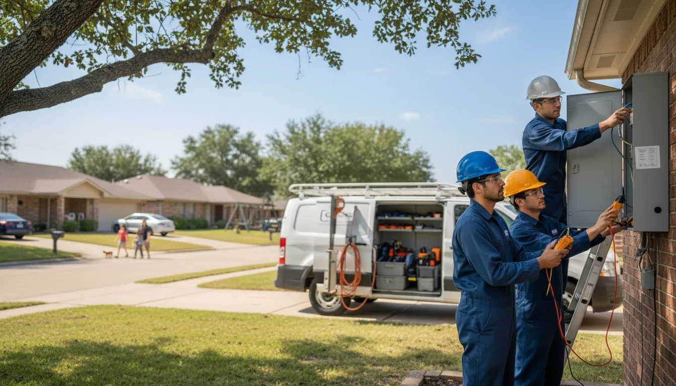 Certified electrician providing emergency electrical services in Gay, GA